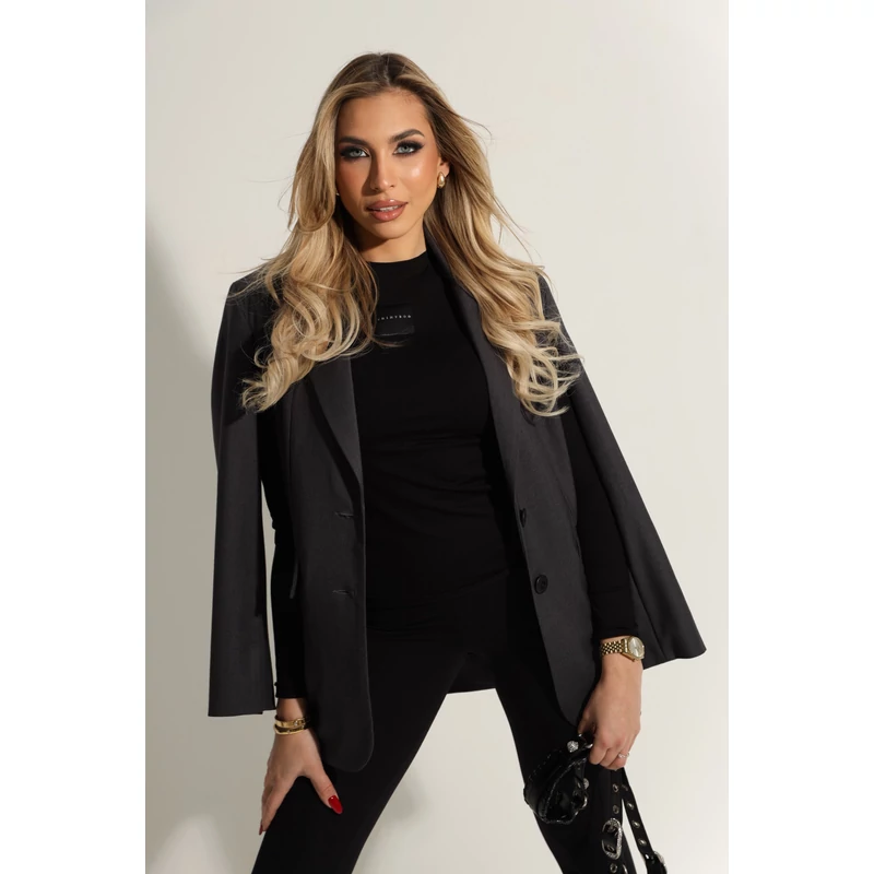 Signature Long Sleeve Top- Black