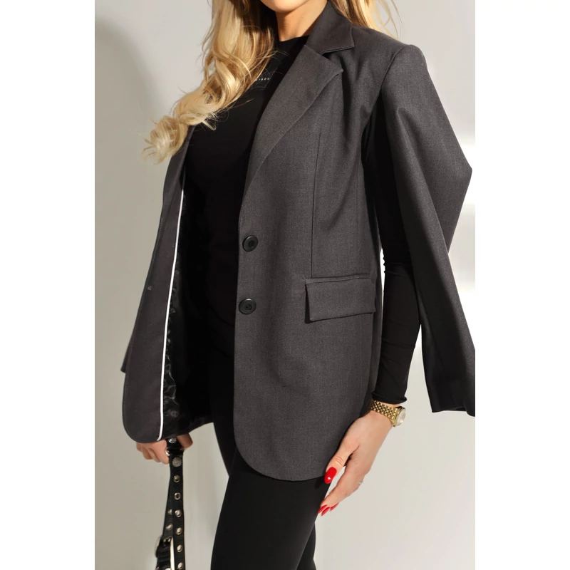 Signature Blazer- Grey