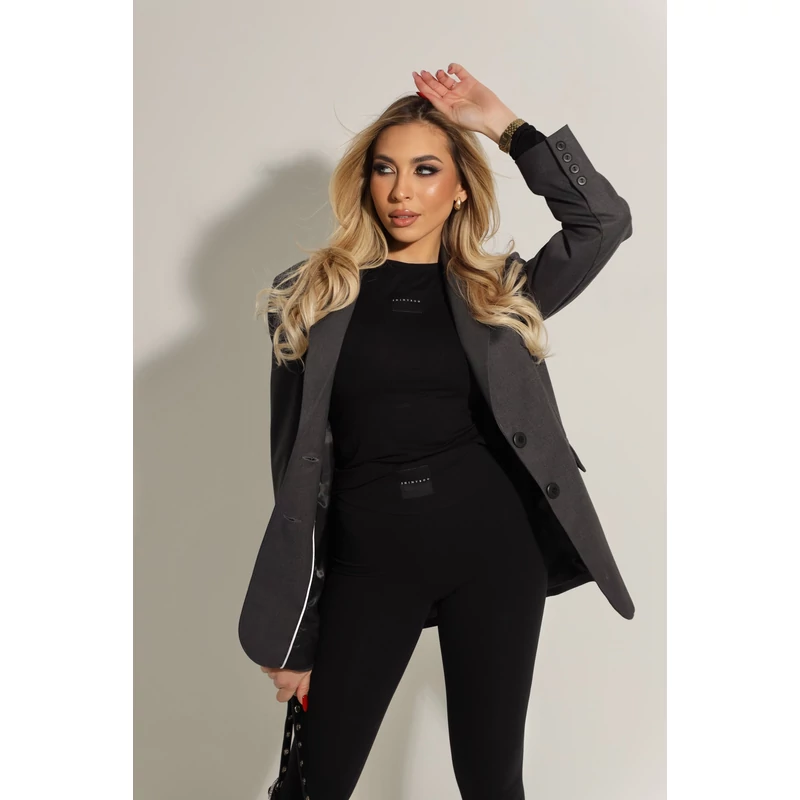 Signature Blazer- Grey