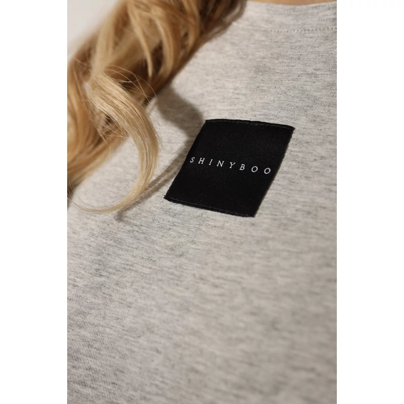 Signature Long Sleeve Top- Grey